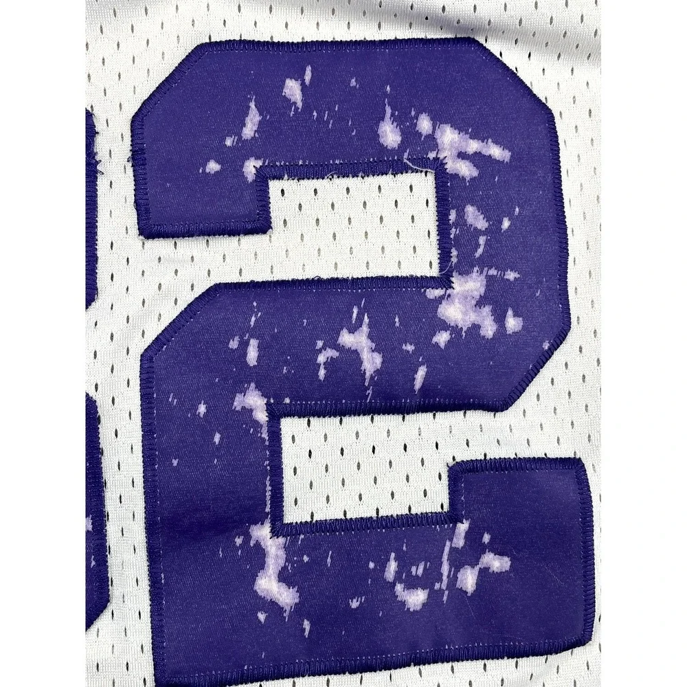 Utah Jazz Jersey Men M White Karl Malone #32 Adidas Basketball Hardwood Classics